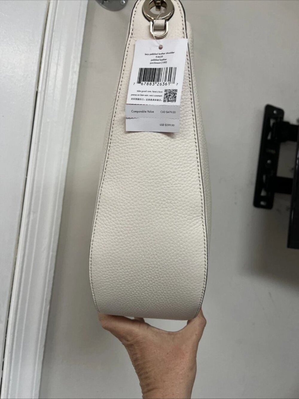 KATE SPADE NY Leather Shoulder Parchment (Off White)/Gold🌸 - Picture 5 of 7
